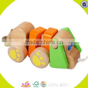 Wholesale Wooden Drag Kids Toys Most Popular Wooden Drag Kids Toys Funny Wooden Drag Kids Toys W05B103 thumbnail-2
