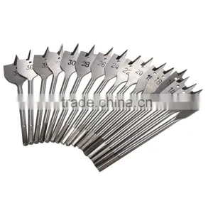 Wood Flat Drill Bit Set Metric 6mm-38mm Holes Woodworking Boring Tool Hex Shank thumbnail-5