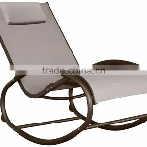 Garden Comfortable Aluminum Grey Durable Hanging Rocking Chair thumbnail-1