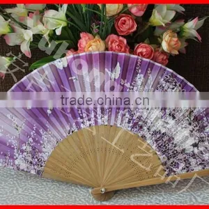 Customized Logo Printing Silk Gift Fan thumbnail-2