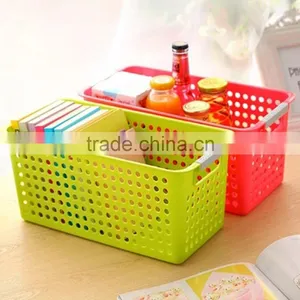 Plastic Food Containers Colorful Vegetables &fruits Basket With Handle thumbnail-2