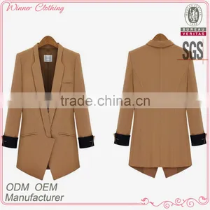 2015 New Model Ladies Elegant Good Quality Classic Look Office Wear Workwear Jacket With Half Sleeve thumbnail-1