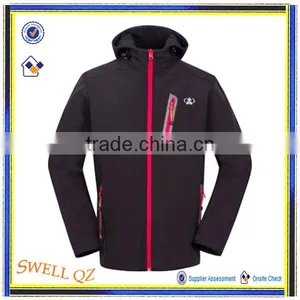 Newest Hooded Clothes Men Breathable Softshell Jacket thumbnail-1