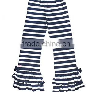 2017 New Arrival Baby Girls Clothes Western Style Kids Clothing Trousers Ruffle Wholesale Stripe Children Baby Harem Pants thumbnail-3