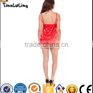 Sexy Lingerie Sleeveless Hot Sexy Costumes, Kimono, Sleepwear, Erotic Nightgown, Gown Dress, Pajamas for Women thumbnail-2