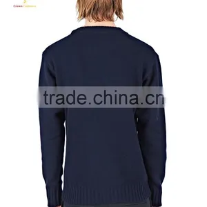Fshionable Knitted Mens Wool Sweater Pullover Cashmere Sweater For Men thumbnail-5