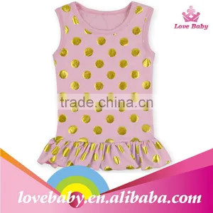 2015 Wholesale Sleeveless Top With Ruffle for Child thumbnail-1