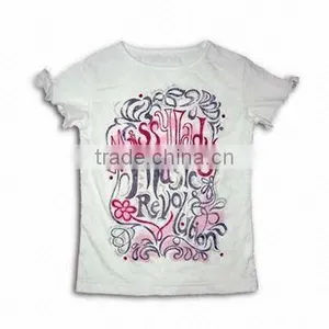 Children's T-shirt, Made of 100% Cotton Jersey 180gm, Front Print With Glinting thumbnail-1
