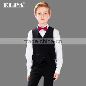 ELPA NXB0041 Designer Slimming Wholesale Black 3 Piece Kids Boys Suits thumbnail-2