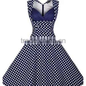 Walson Womens 50's Rockabilly Vintage Style Polka Dot Evening Party Tea Dresses Swing Skaters thumbnail-4
