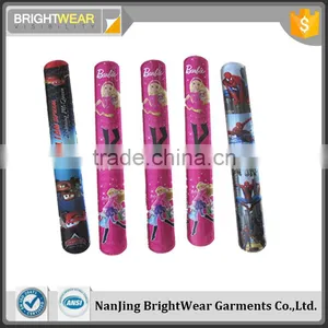 Eco-friendly Material High Quality Logo Printed Slap Band thumbnail-1
