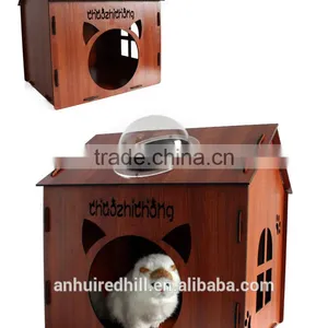 R1907H Natural Wooden Pet House Pet Play House Lovely Pet House thumbnail-4