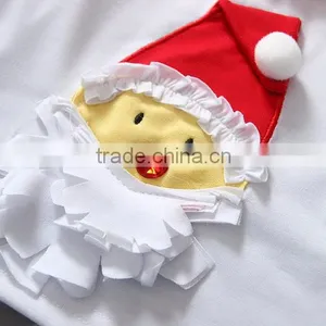 2015 Christmas Santa Cotton Little Girls Boutique Remake Clothing Sets thumbnail-4