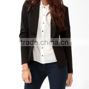 Faceted Single Button Blazer thumbnail-1