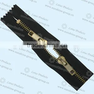 20cm Brown Metal Zipper High Quality Zipper thumbnail-2