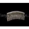 Brass Material With Silver Plating Wedding Jewelry Crystal Bridal Hair Comb H034-G thumbnail-1