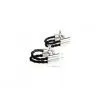 Classic Black Leather Chain Cufflinks thumbnail-2