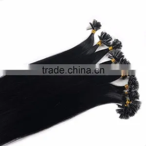 Indian Hair Flat Tip Extension, Pre-bonded Hair Extension, thumbnail-1