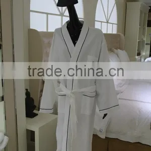 100% Cotton Hotel Waffle Bath Robe thumbnail-1