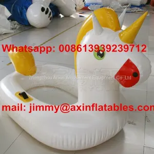 Popular 0.9MM PVC Swimming Pool Water FloatingToys,Inflatable Pool Water Floaties,Inflatable Unicorn Float For Sale thumbnail-1