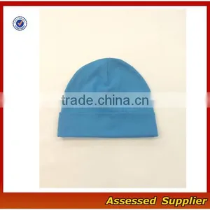 ZT1028 Soft 100%organic Cotton Infant Baby Hat/ Hospital Newborn Baby Solid Caps thumbnail-5