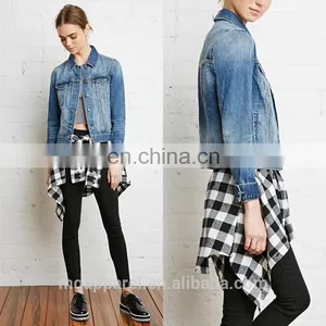China Factory Supply Long Sleeve Classic Denim Jacket Women Cheap Wholesale thumbnail-1