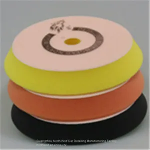 North Wolf Professional Heavy Polishing & Cutting Foam Pads Yellow Color thumbnail-2