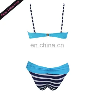 Sexy Cross Back Two Piece Push Up Brazilian Bikini thumbnail-3