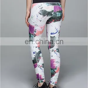 Yihao 2015 Women New Design Printed Speed Tight Leggings Sportswear Yoga Wholesale Dance Workout Printed Leggings thumbnail-2