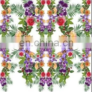 New Style Digital Printed Cotton Spandex Fabric Customer's Design Fress Sample For Garment thumbnail-2