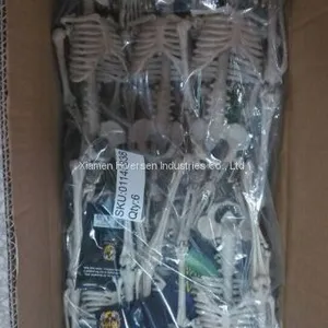 Halloween Skeleton 100% Plastic 5 FT Adult Lift Size Hanging Human Skeleton for Halloween Decoration thumbnail-2