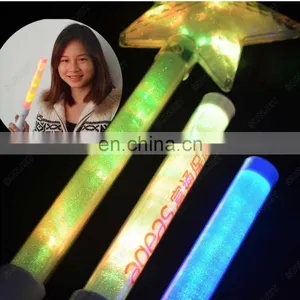Custom Logo Printing Cheering Red Heart Shaped LED Party Glow Sticks thumbnail-6
