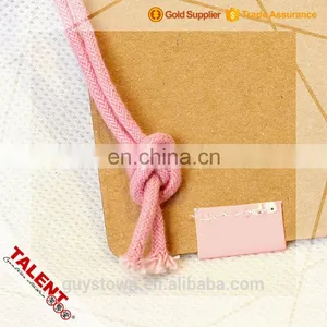 Custom Printed Kraft Paper Garment Hang Tag With Metal Eyelet Cotton String thumbnail-6