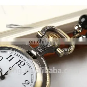Vintage Design New Artistic Bead Chain Pocket Brass Watch thumbnail-3