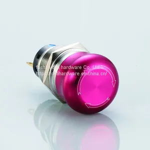 12 Volt LED 6 Pin Stainless Metal Push Button Switch thumbnail-1