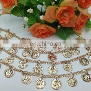 Hot Sell Coin Metal Chain Trimming Sew on Clothing Bags or Shoes Garment Accessories thumbnail-1