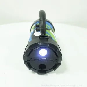 New Portable Round Speaker Amplifier Wireless Bluetooth Bazooka Speaker Earphone Karaoke Player thumbnail-5