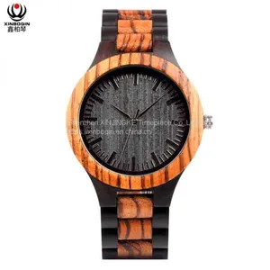 XINBOQIN Supplier New Style High END Luxury Custom LOGO Trend Design Quartz Women Wood Watch thumbnail-1