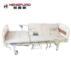 Hospital Furniture Suppliers Disabled Manual Medical Bed With Mattress thumbnail-4