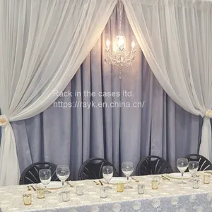 RK Wedding Backdrop Chiffon Drape Pipe and Drape With Alternative Size From RK for Sale thumbnail-2