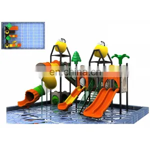 Factory Price Kids Playground Equipment Pool Slide Private Water Parks for Hotels JMQ-G140A thumbnail-4