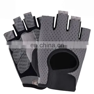 Hampool Wrist Support Half Finger Weight Lifting Gym Sports Gloves thumbnail-4