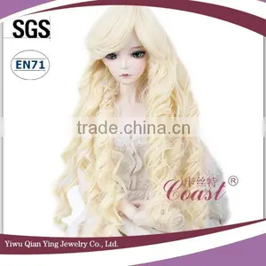 Long Fluorescence Color Best Quality Curly BJD Doll Wigs thumbnail-2