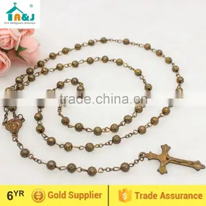 Religious Catholic Zinc Alloy Rosary Bead Wholesale Necklace thumbnail-1