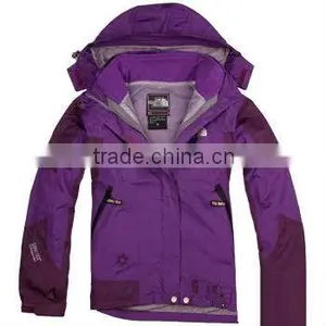Grace and Nobility Purple Warmth and Breathable and Water Proof PTFE Ski Suit With Adjustable Hat thumbnail-1