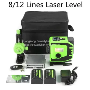 8 Lines 12 Lines Laser Level Wall Mounted Measuring Leveler for Tile Blue Green Lights thumbnail-3