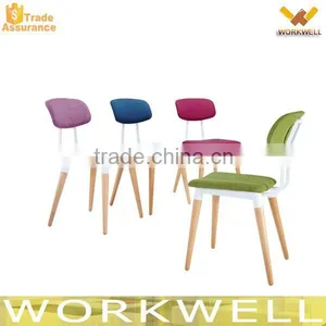 WorkWell High Quality Cheap Wooden Legs Dining Chair for Wholesale KW-P32 thumbnail-1
