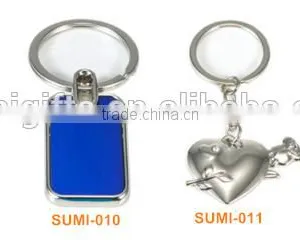 Custom LOGO Design Metal Name Sublimation Blank Keychain/keyring thumbnail-5