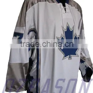 Customized Sublimated Practice Blank Hockey Jersey Cheap With Embroidered Logo thumbnail-4