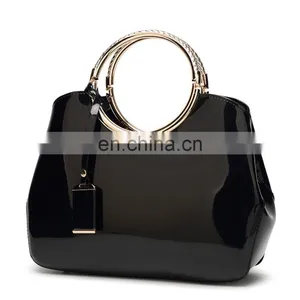 New Bright Lacquer Leather, Women's Bag Messenger Bag Handbag One Shoulder/ thumbnail-3